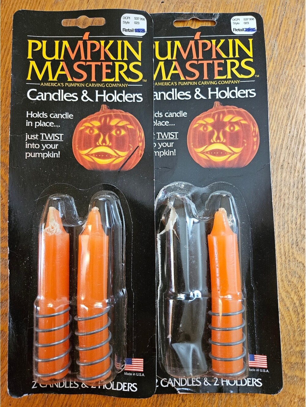Vintage Pumpkin Masters "Candles and Holders" (Style 023)